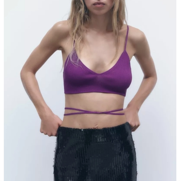 ZARA purple tank top - Picture 2 of 4